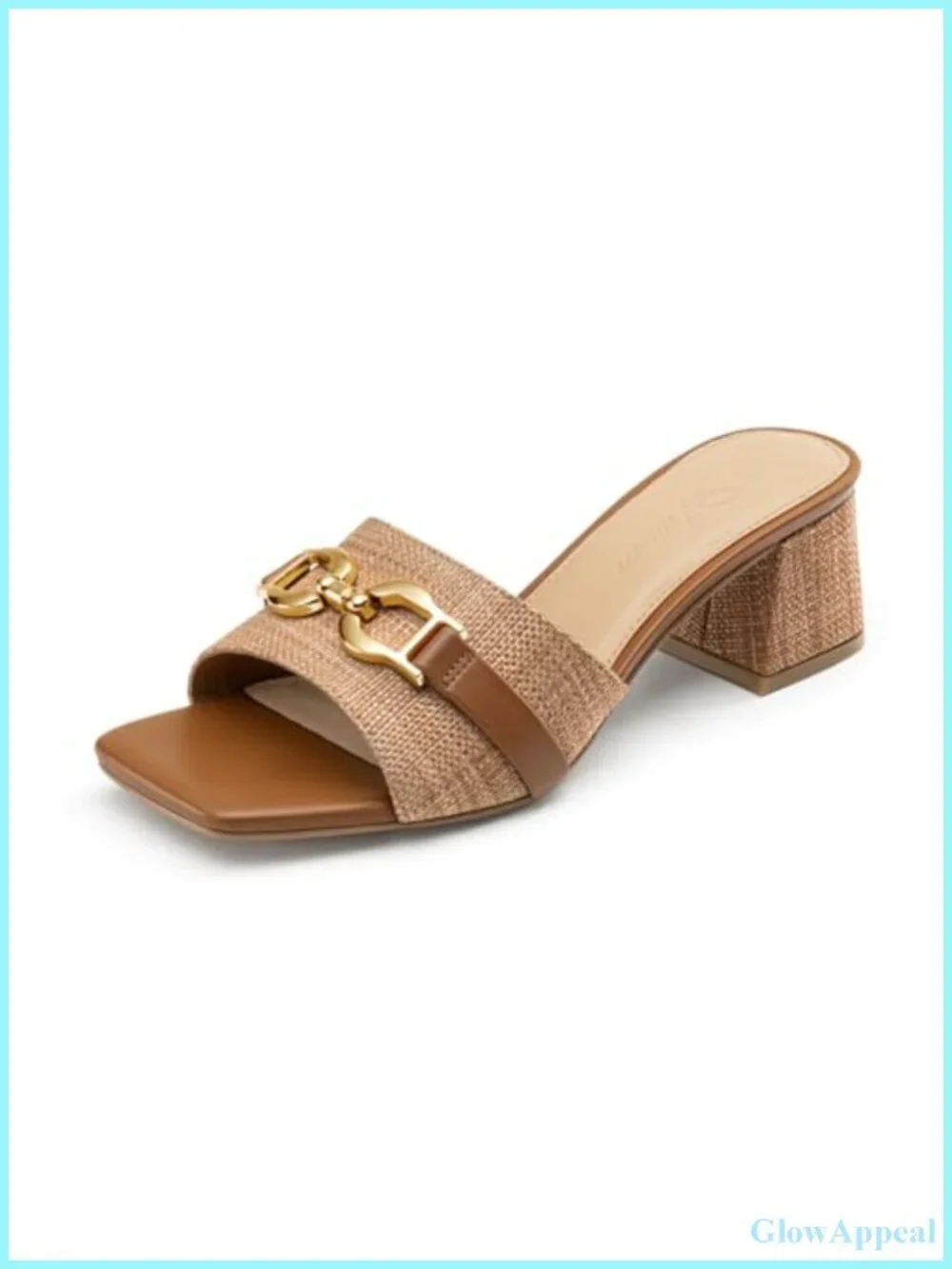 Open Toe Women's Ankle Strap Heeled Mules Chunky Block Low Heels Sandals